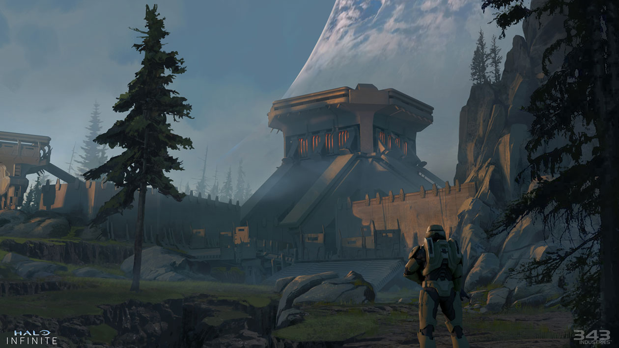 Banished Stronghold Art from Halo Infinite