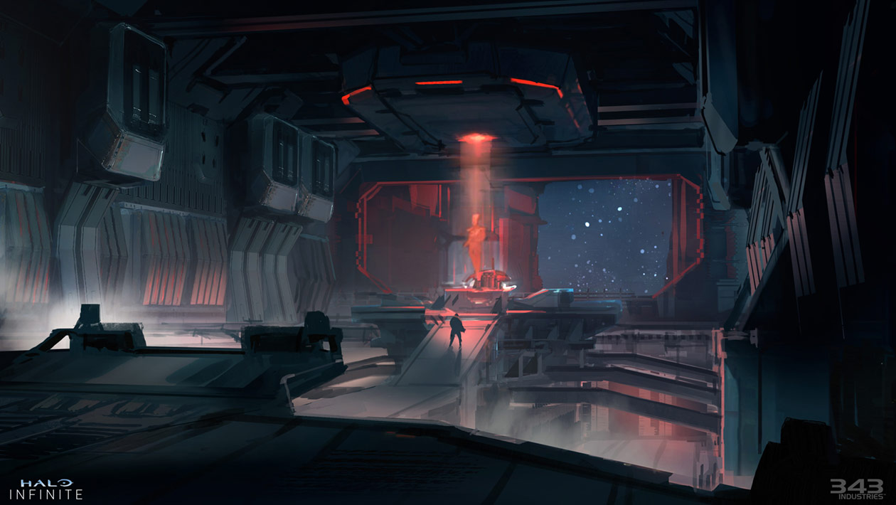 Banished Vessel Interior Art from Halo Infinite