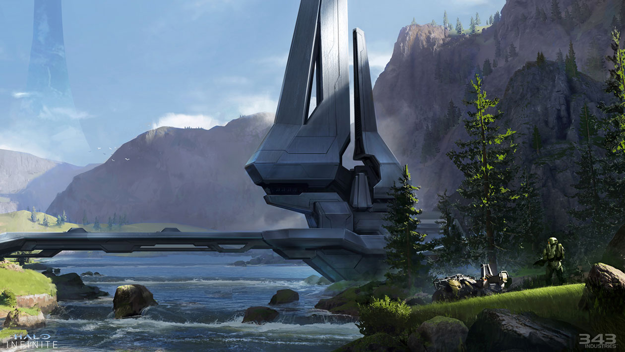 Beam Emitter Art from Halo Infinite