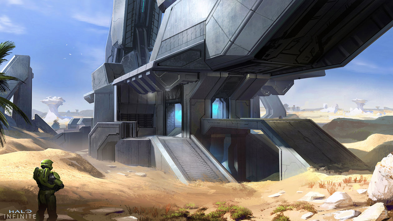 Behemoth Map Concept Art from Halo Infinite