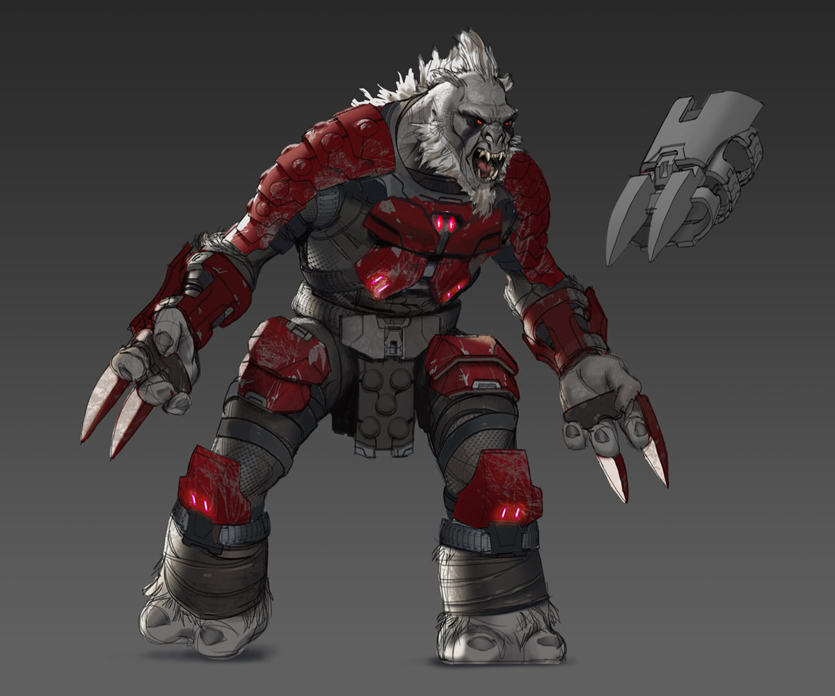 Brute Berserker Art from Halo Infinite