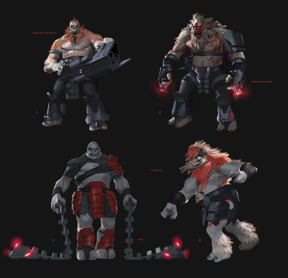 Brute Spartan Killers Art from Halo Infinite