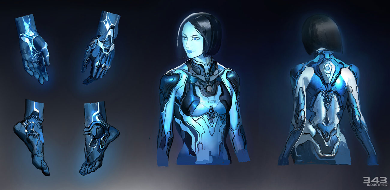 Cortana Concept Artwork from Halo Infinite