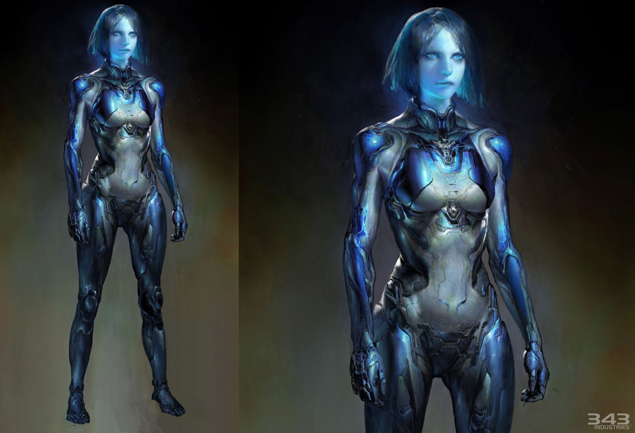 Cortana Art from Halo Infinite