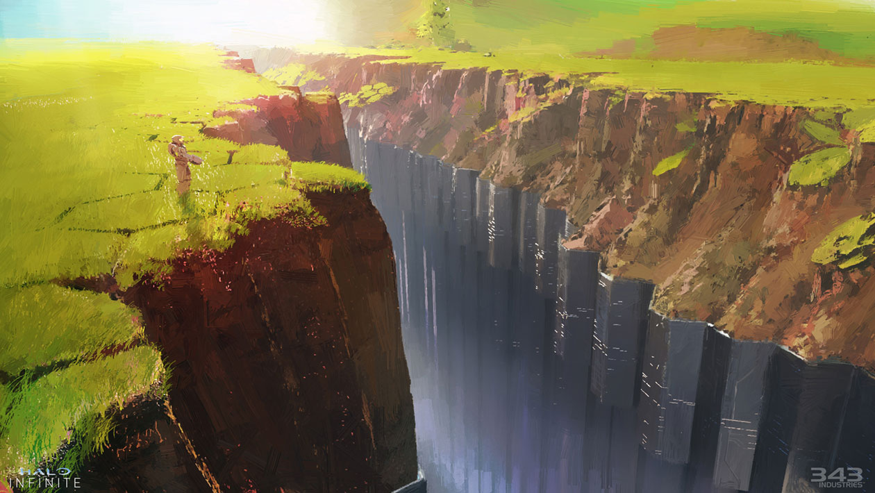 Deep Ravine Concept Art from Halo Infinite