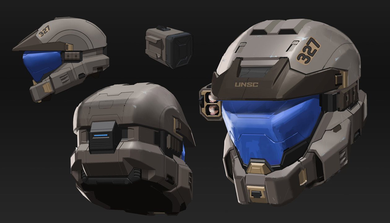 Drill Sergeant Helmet Art from Halo Infinite