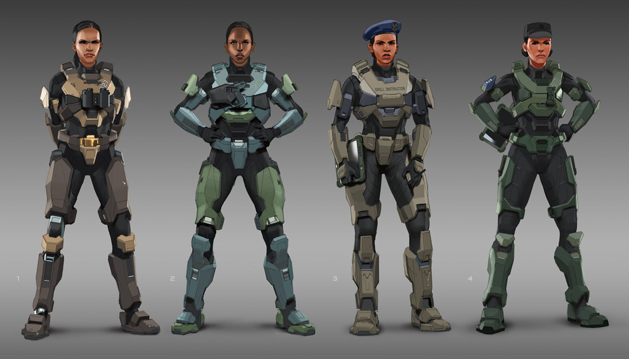 Drill Sergeant Art from Halo Infinite
