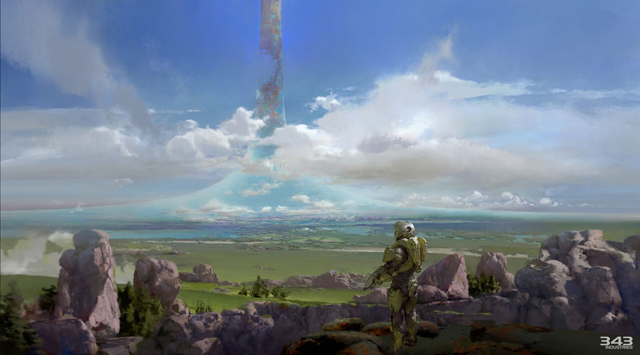 John-117 on Installation 07 Art from Halo Infinite