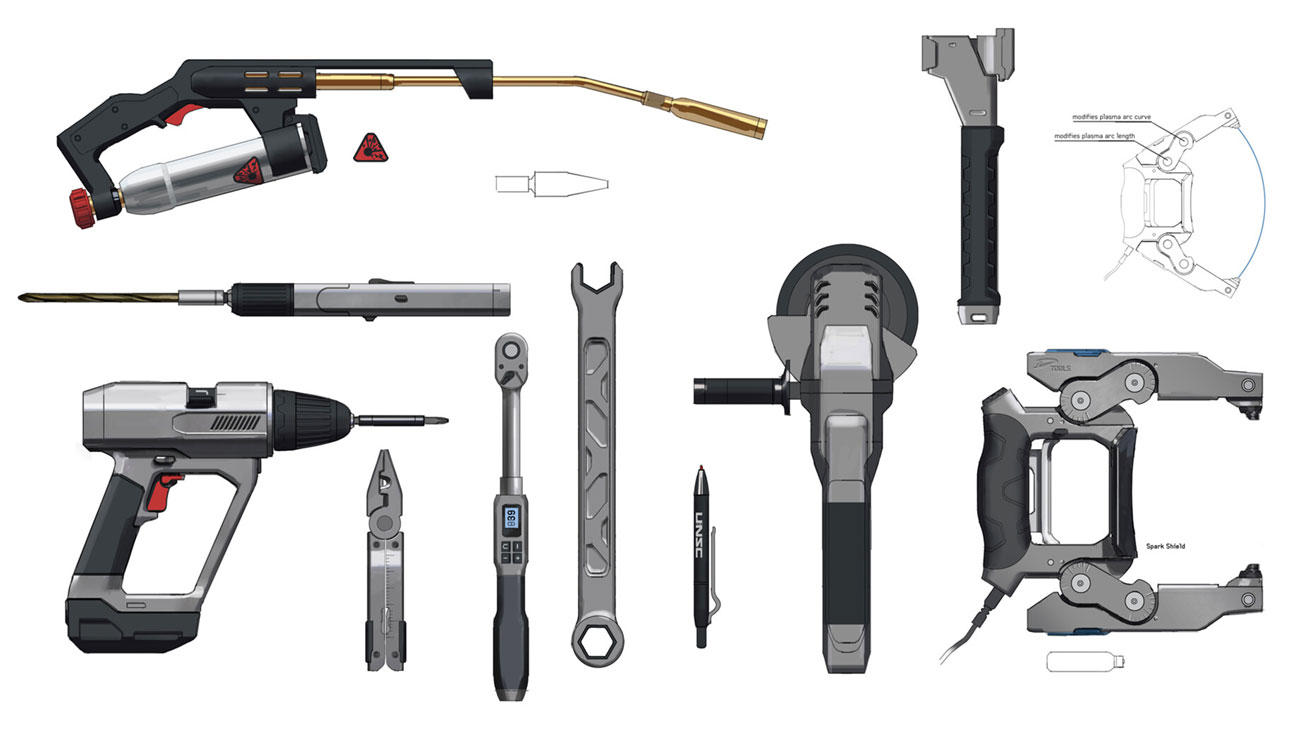 Misc Tools Art from Halo Infinite
