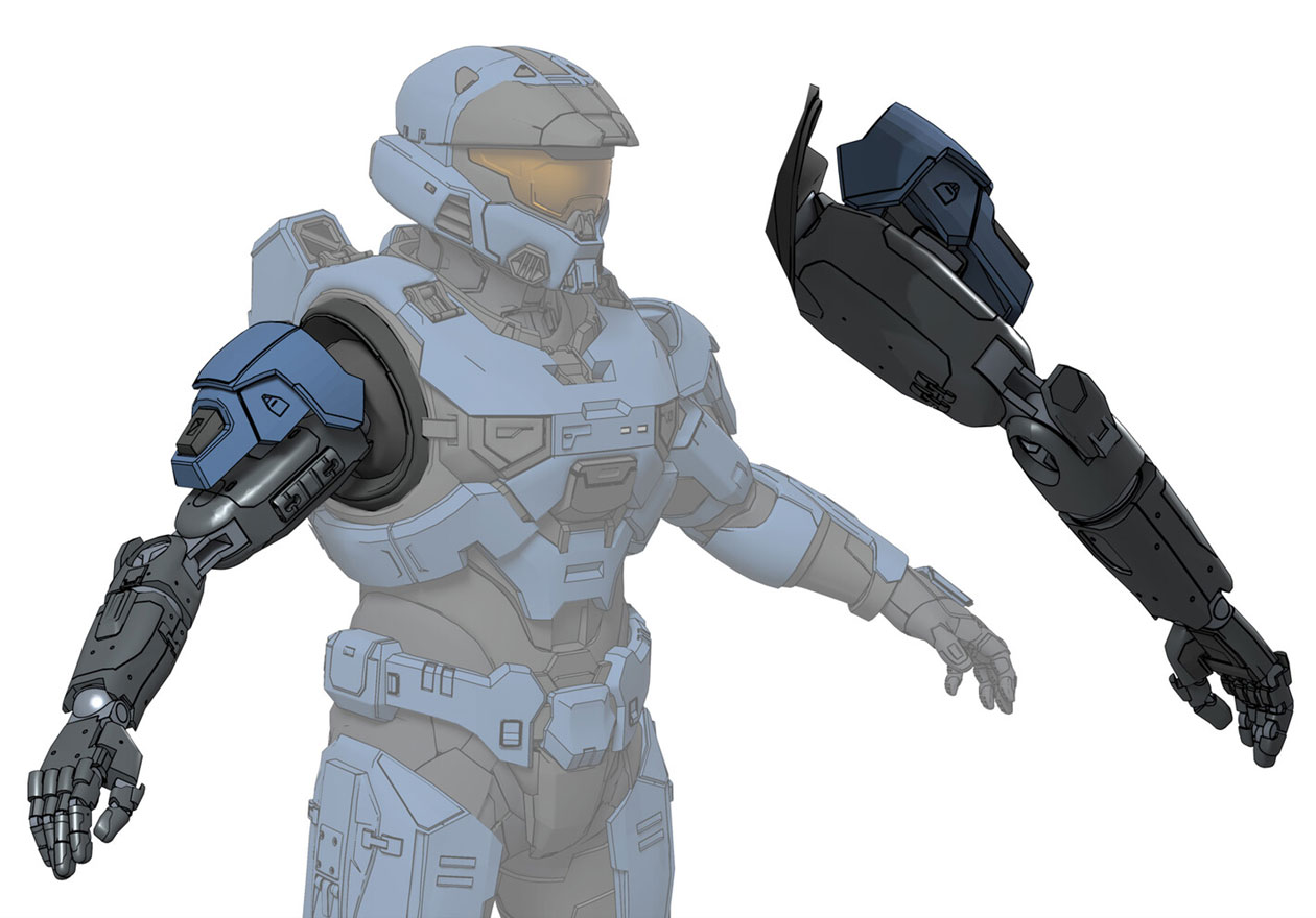Prosthetic Arm Art from Halo Infinite