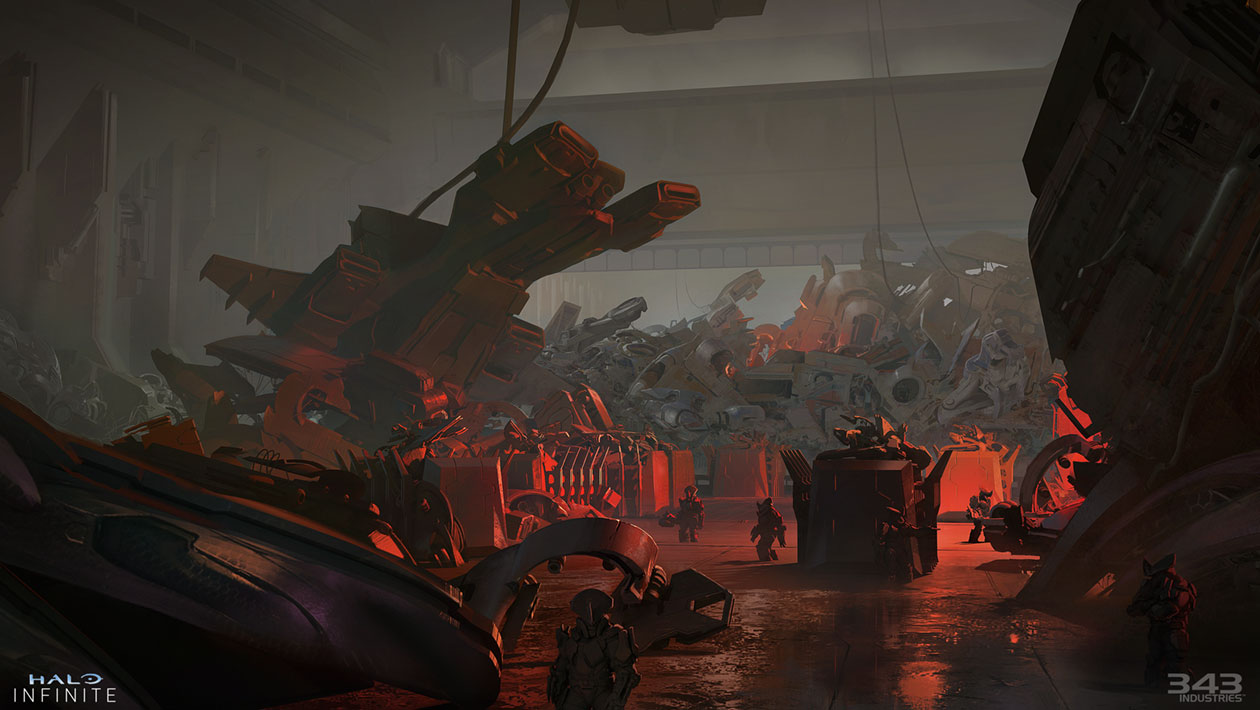 Scrap Pile Art from Halo Infinite