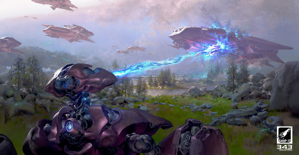 Ship Destruction Art from Halo Infinite