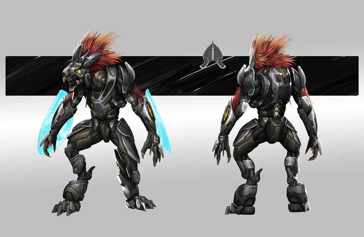 Skirmisher Concept Art from Halo Infinite