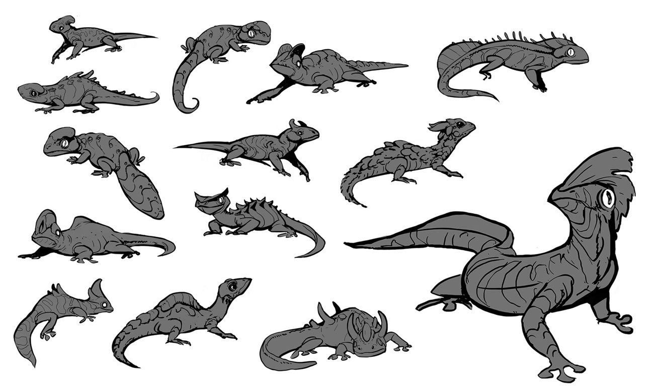Space Lizard Concept Art from Halo Infinite