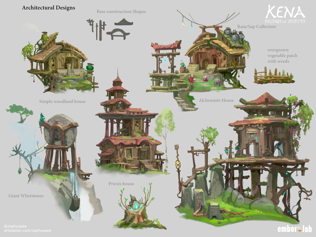 Architectural Designs Art from Kena: Bridge of Spirits