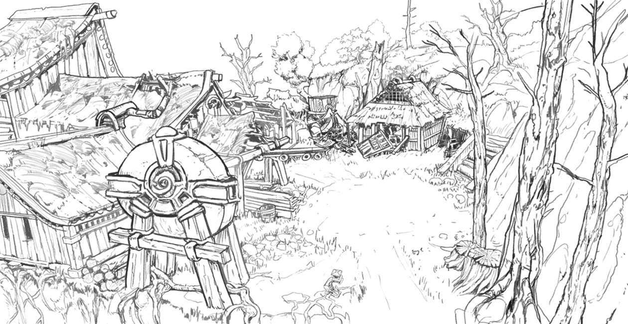 Backyard Sketch from Kena: Bridge of Spirits