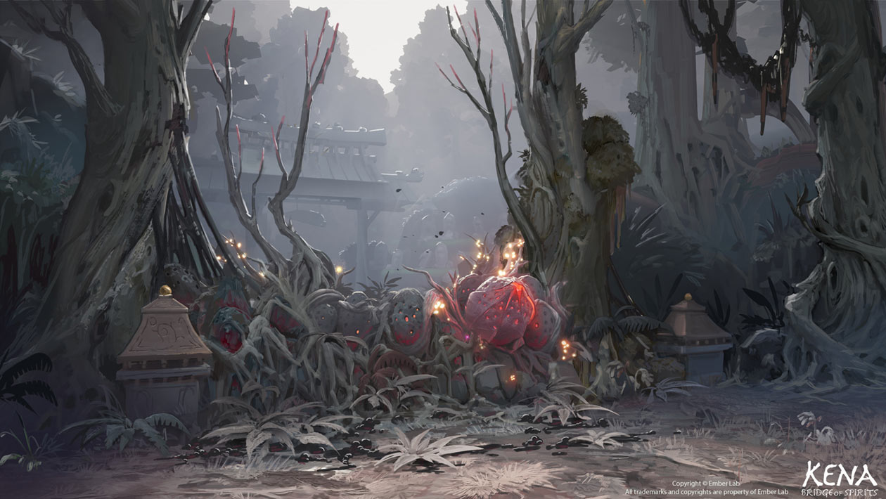 Corrupted Wall Art from Kena: Bridge of Spirits