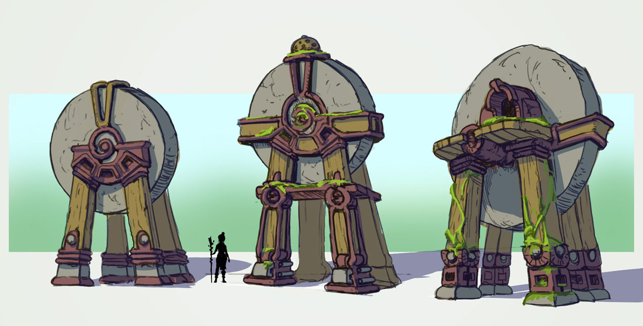 Machines Art from Kena: Bridge of Spirits