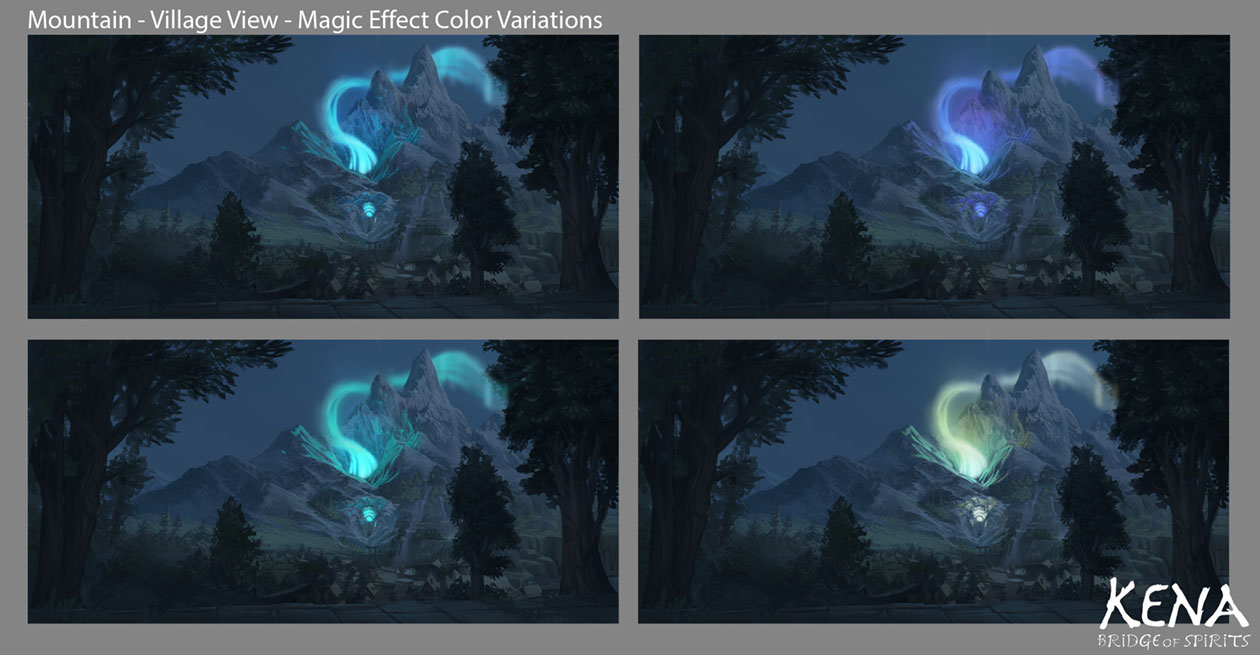 Mountain Color Variations Art from Kena: Bridge of Spirits