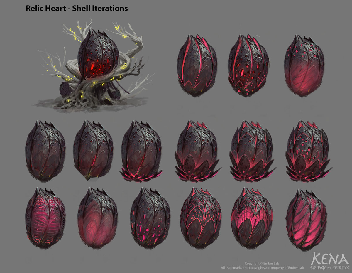 Relic Heart Art from Kena: Bridge of Spirits