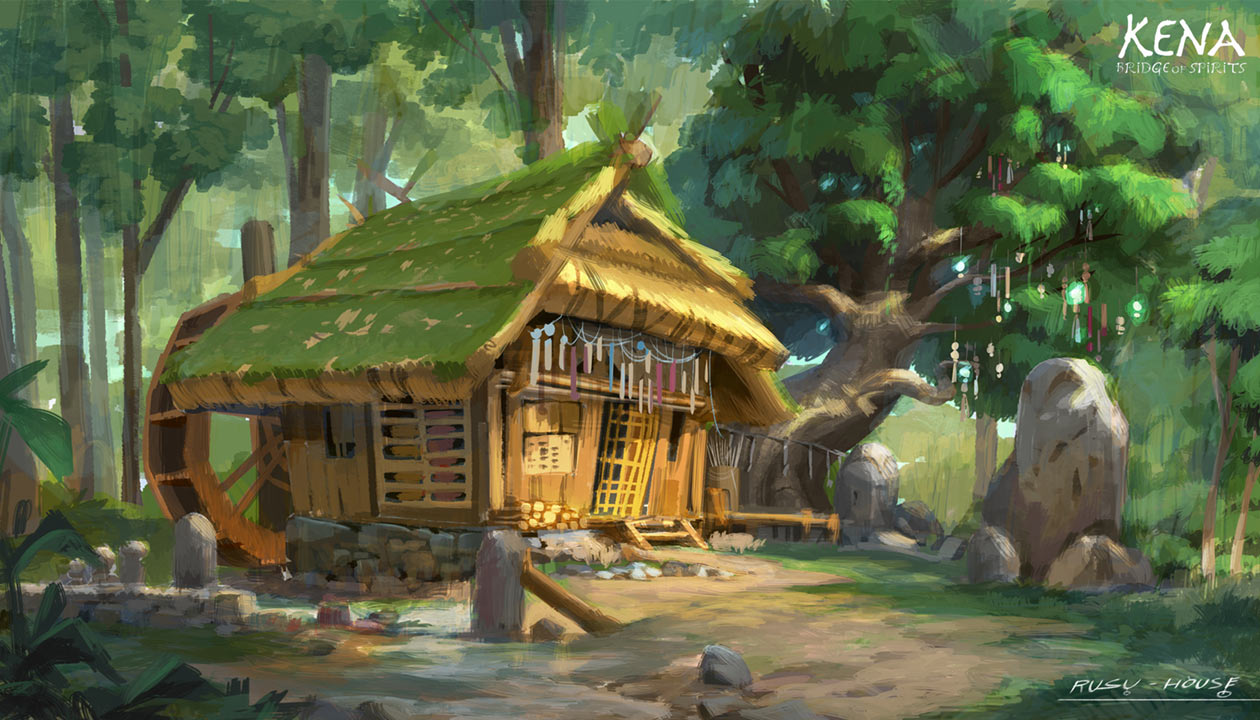 Rusu's Hut Art from Kena: Bridge of Spirits