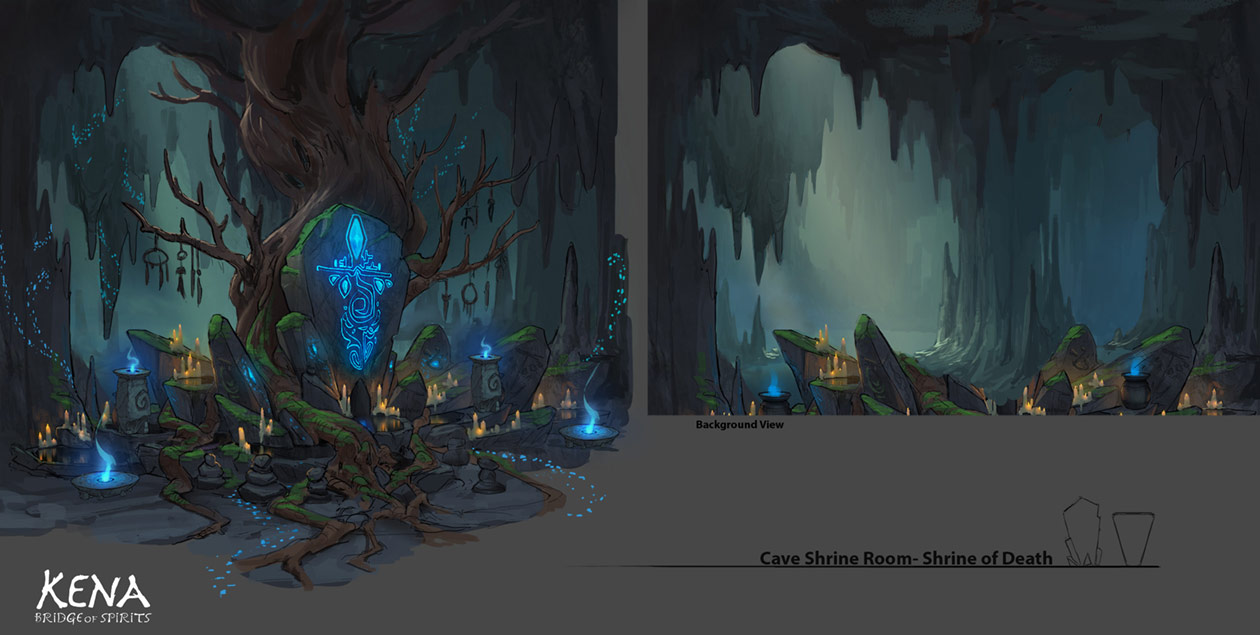 Shrine of Death Art from Kena: Bridge of Spirits