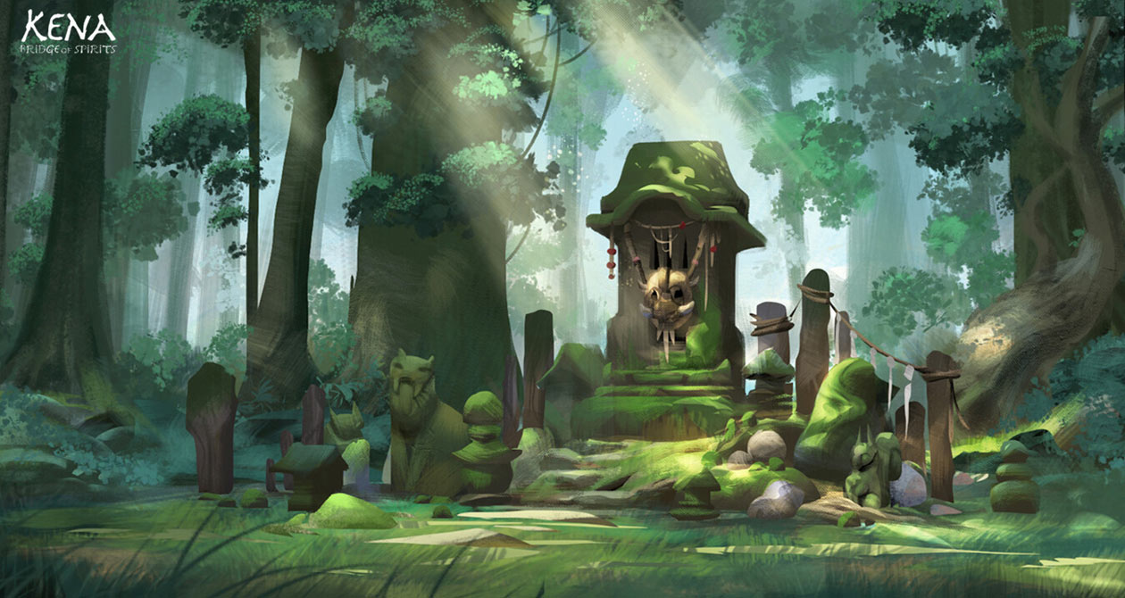 Shrine Art from Kena: Bridge of Spirits