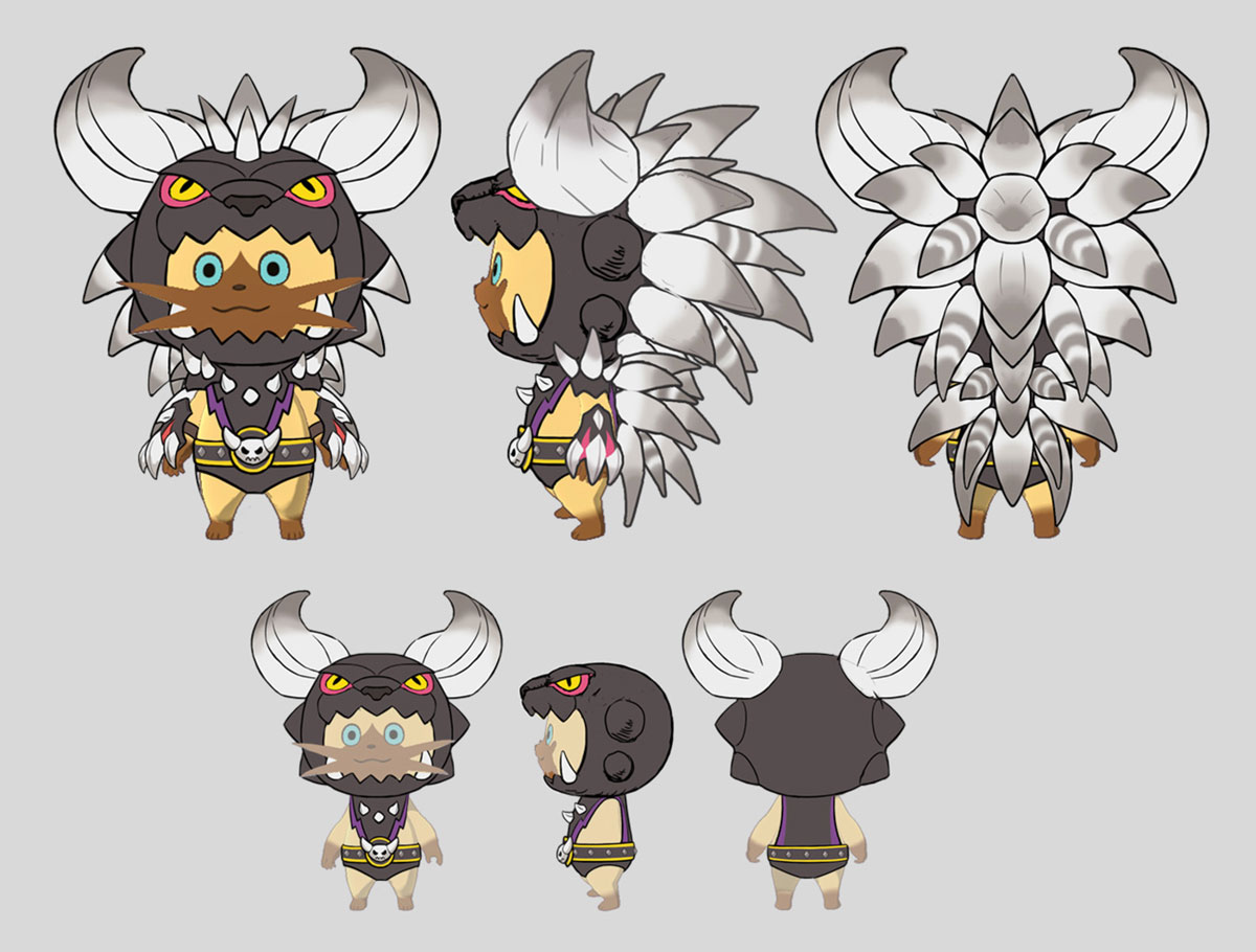 Navirou Nergigante Costume Art from Monster Hunter Stories 2: Wings of Ruin