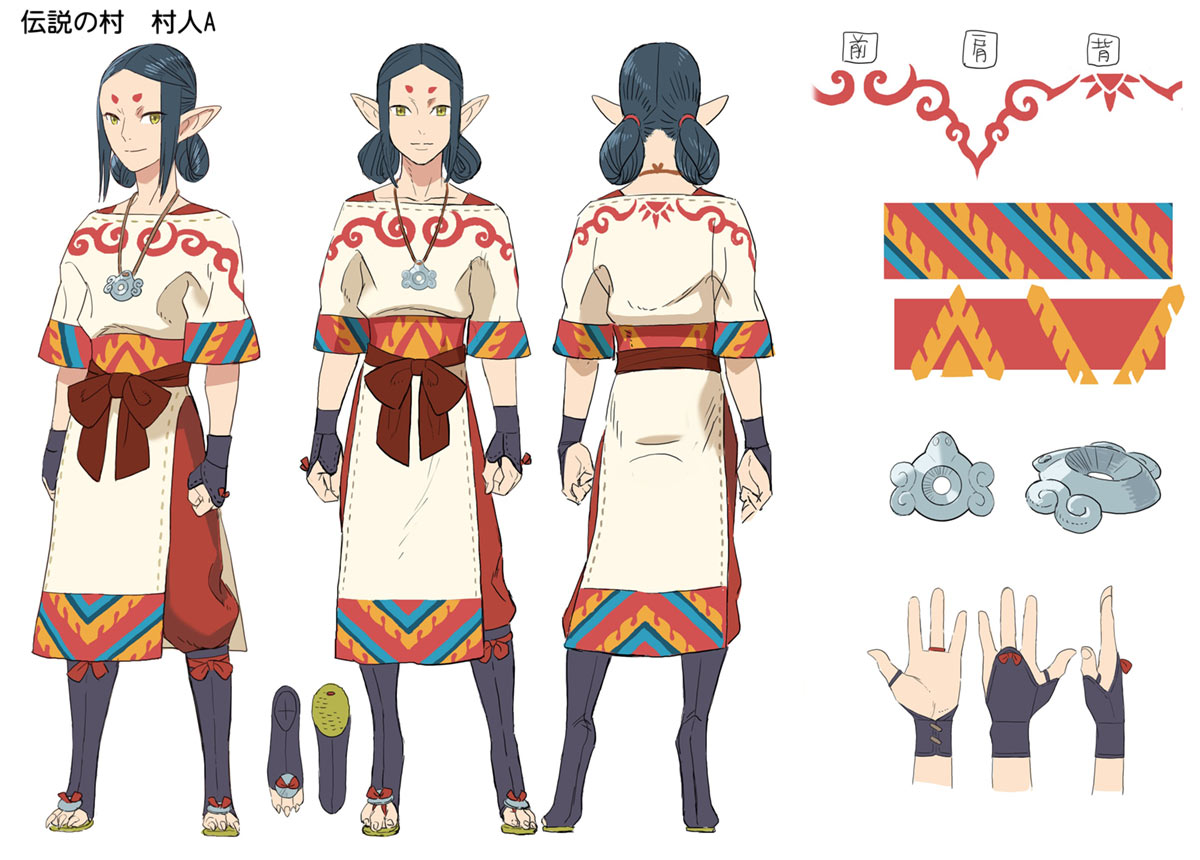 Nua Te Village Adult Man Concept Art from Monster Hunter Stories 2: Wings of Ruin