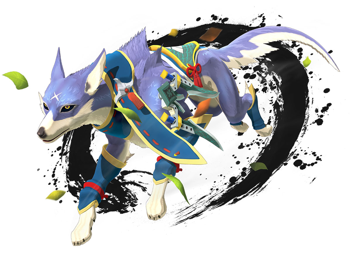 Palamute Art from Monster Hunter Stories 2: Wings of Ruin