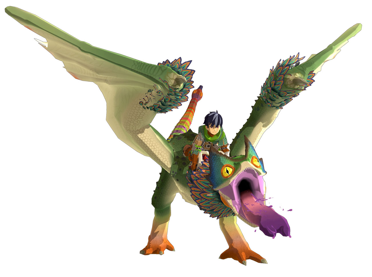 Pukei Rider Art from Monster Hunter Stories 2: Wings of Ruin