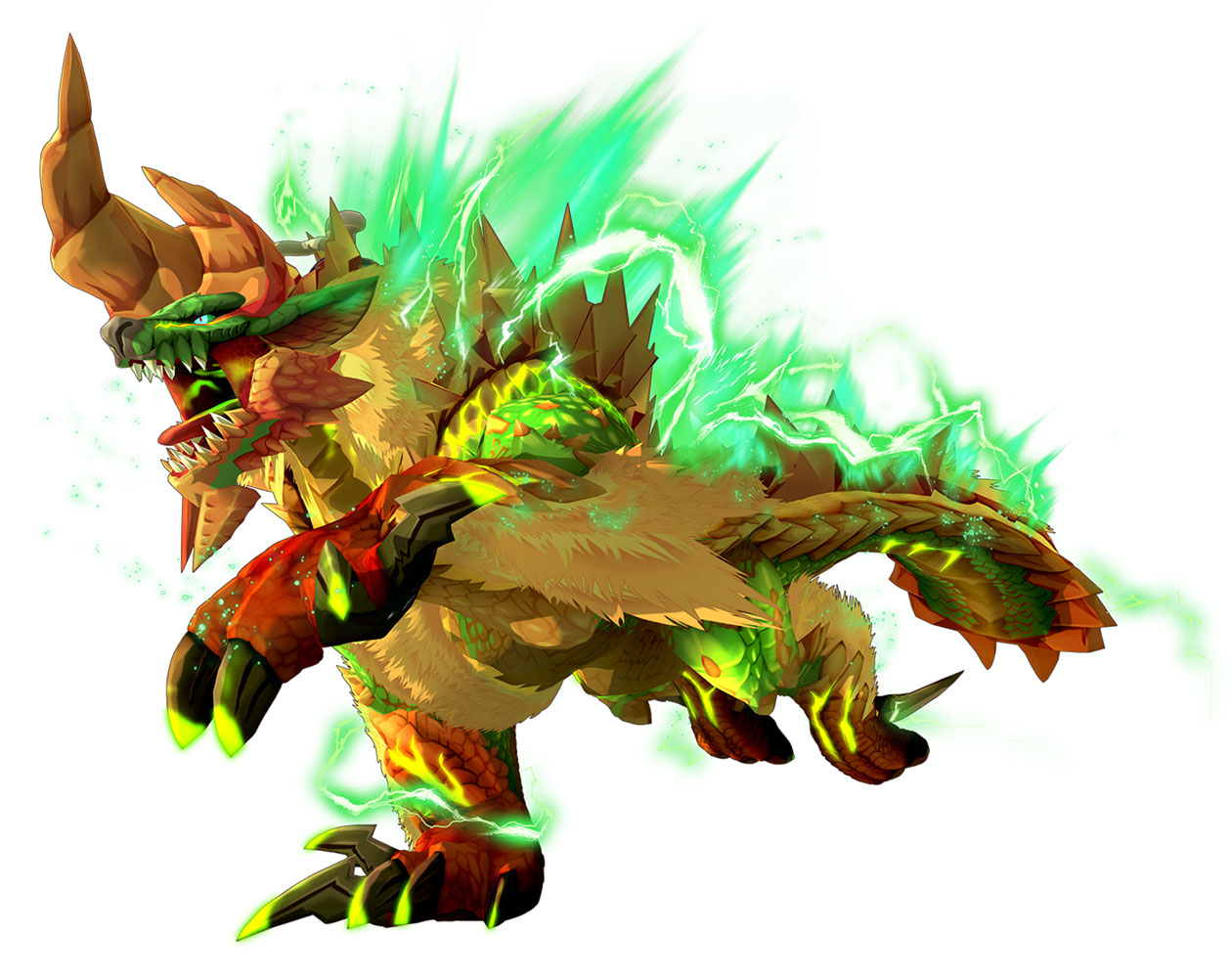 Thunderlord Zinogre Art from Monster Hunter Stories 2: Wings of Ruin