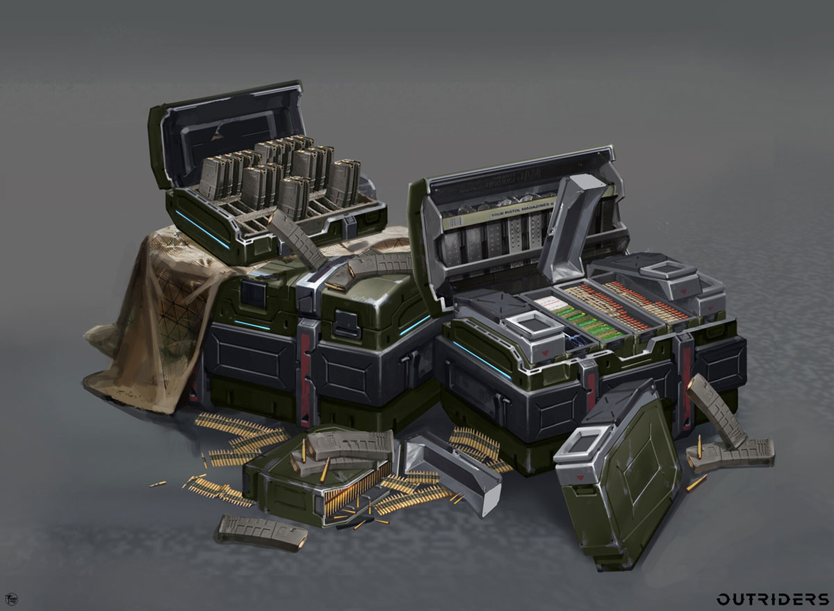Ammo Pile Art from Outriders