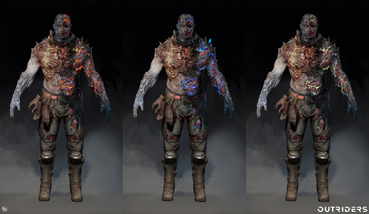 Burned Champion Art from Outriders