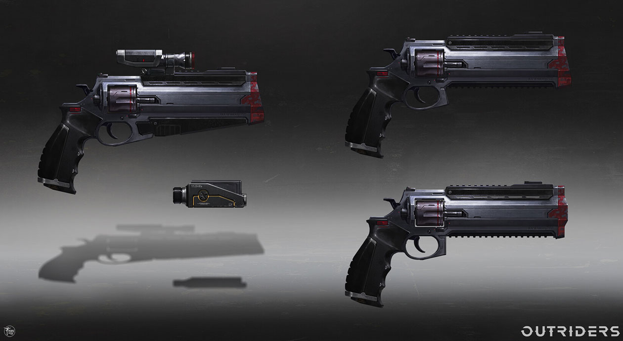 Revolver Concept Art from Outriders