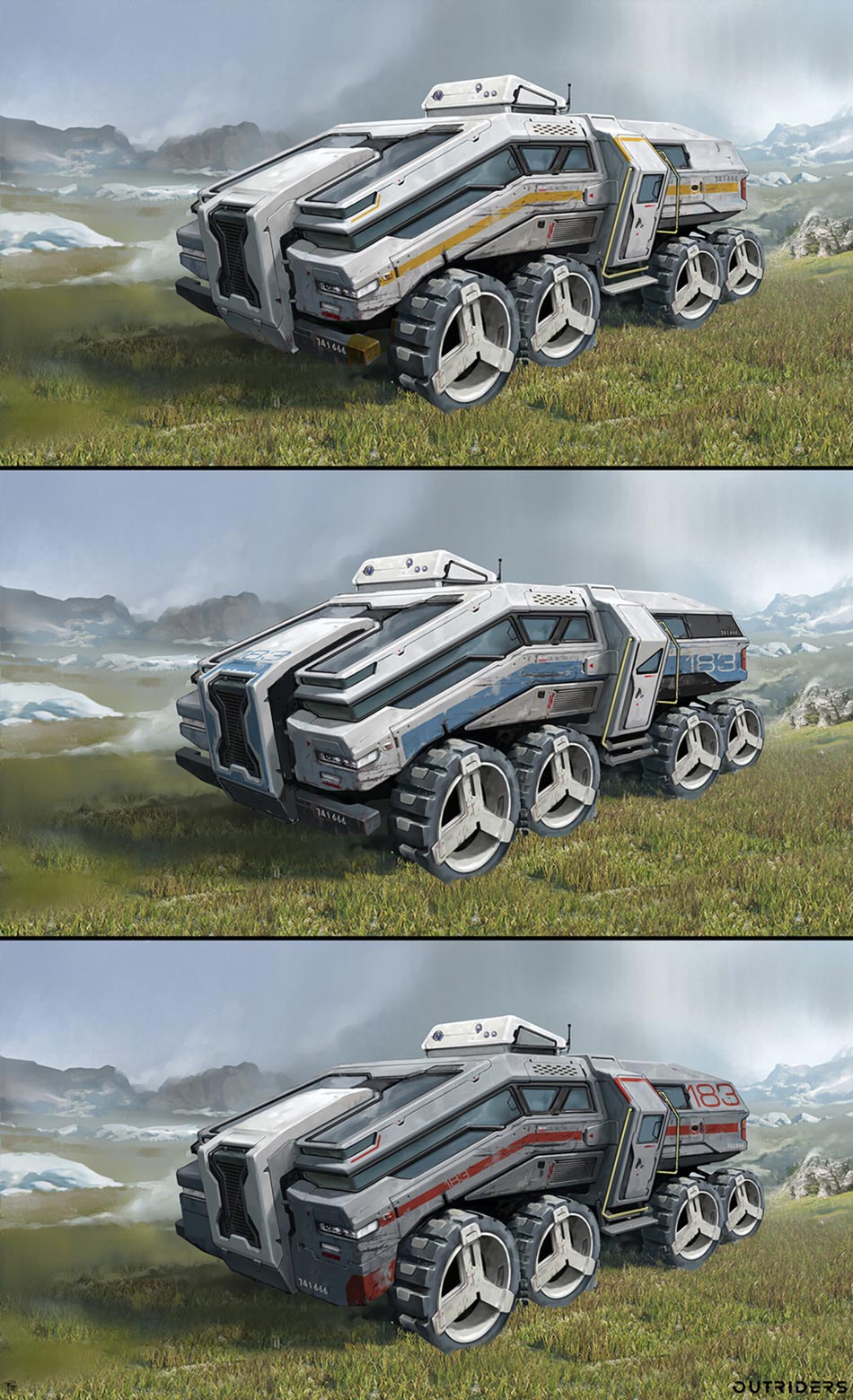 Truck Basic Version Art from Outriders