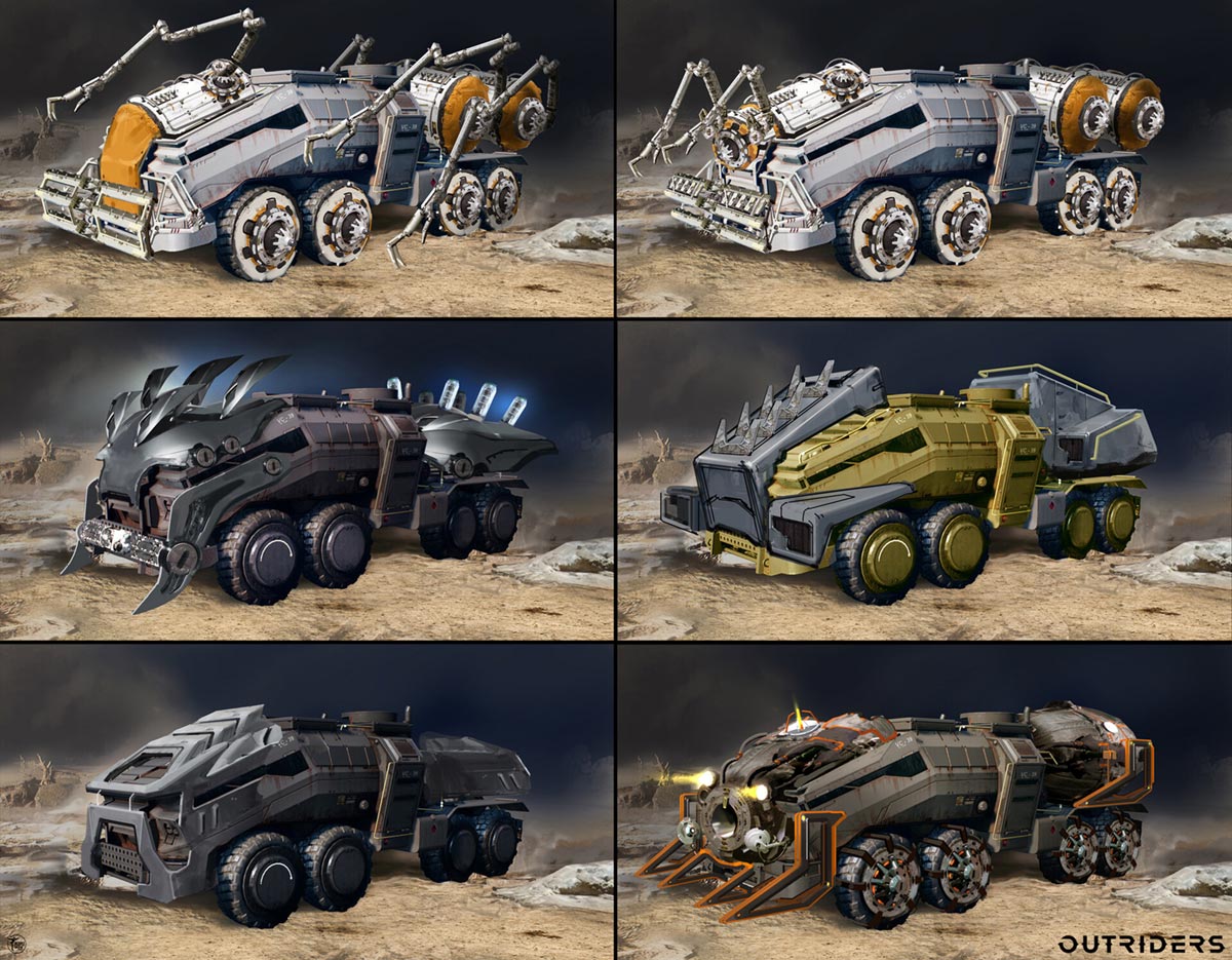 Truck Skin Concepts from Outriders