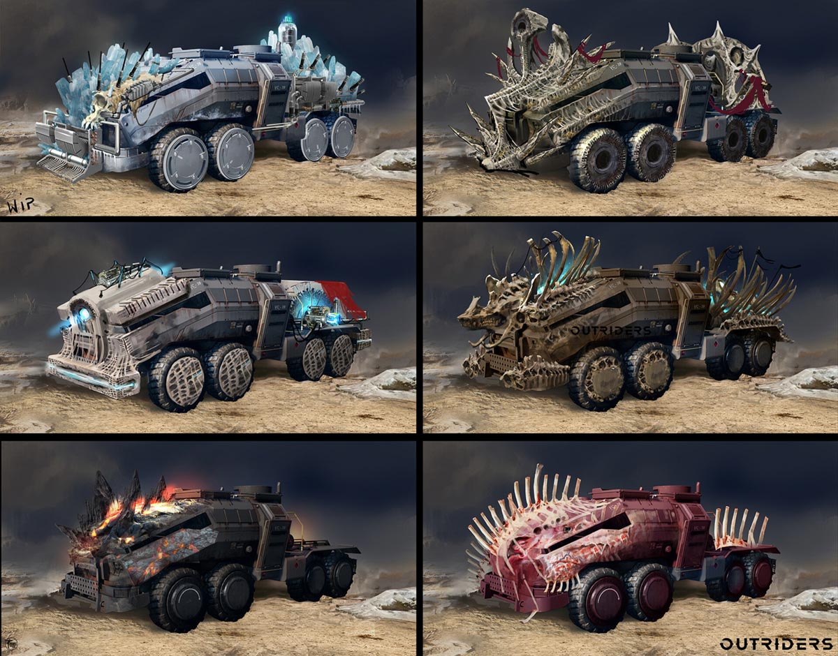 Truck Skin Ideas Art from Outriders