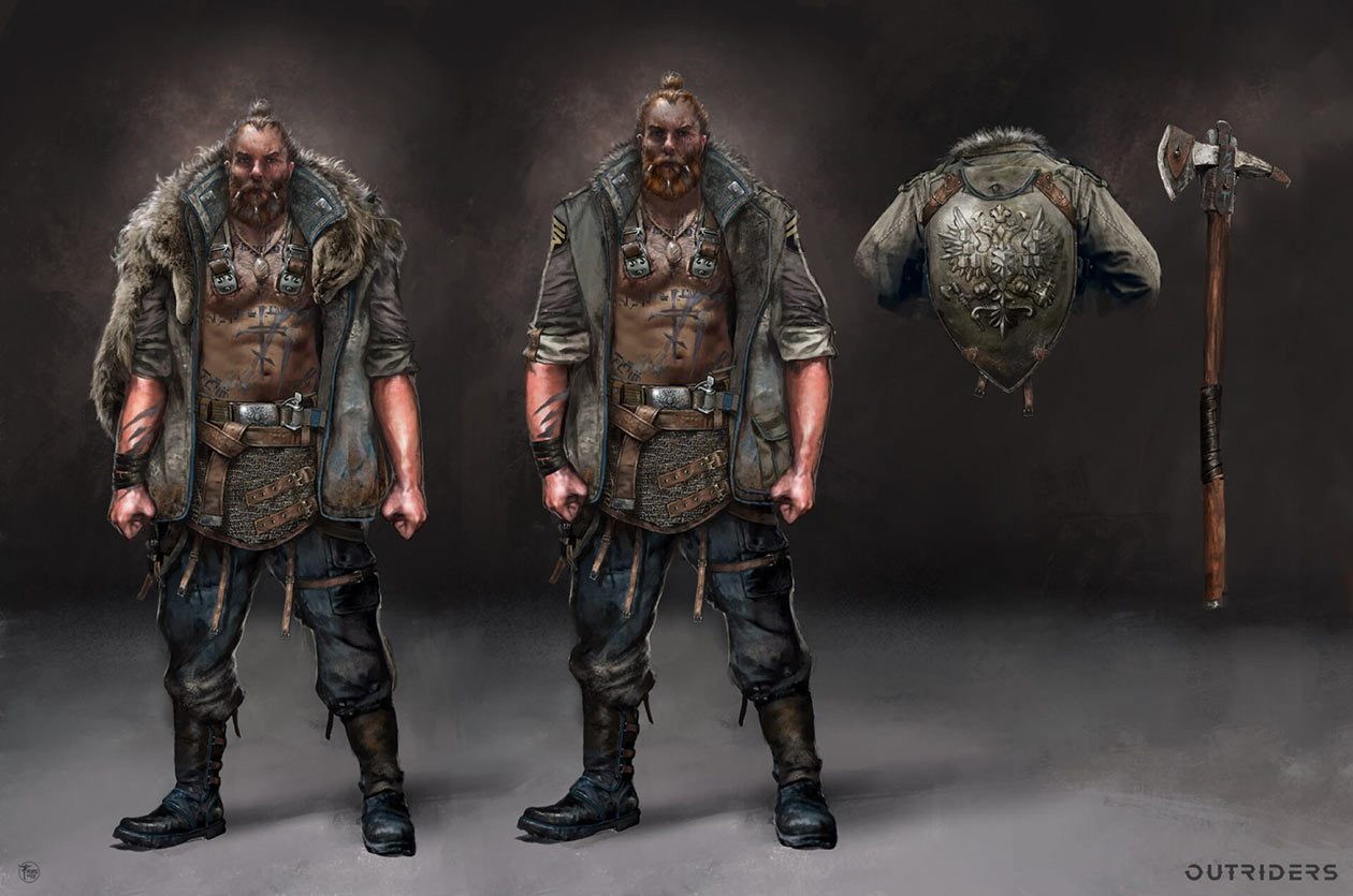 Victor Corrigan Art from Outriders