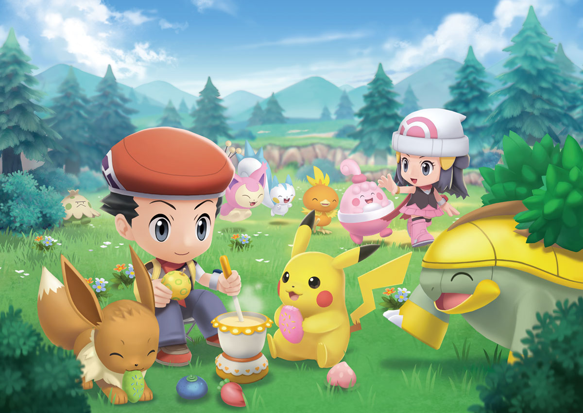 Amity Square Art from Pok&eacute;mon Brilliant Diamond and Shining Pearl