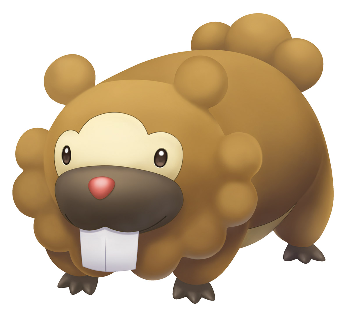 Bidoof Art from Pok&eacute;mon Brilliant Diamond and Shining Pearl