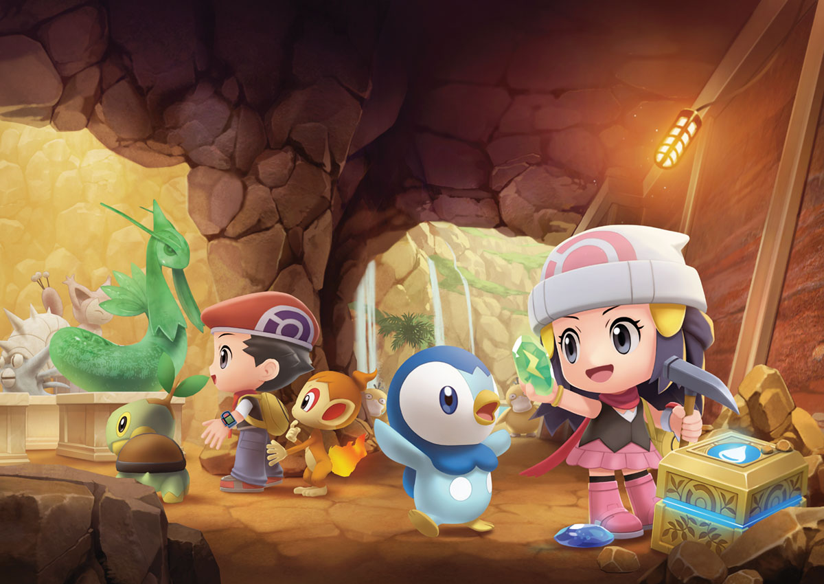 Grand Underground Art from Pok&eacute;mon Brilliant Diamond and Shining Pearl