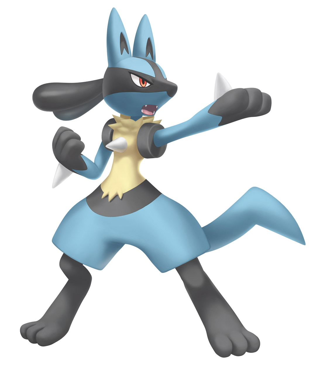 Lucario Art from Pok&eacute;mon Brilliant Diamond and Shining Pearl