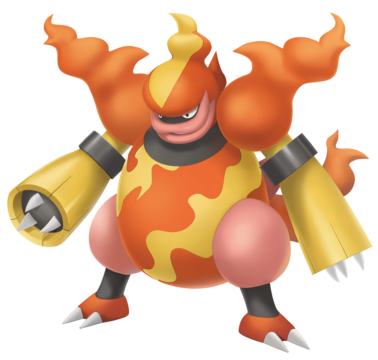 Magmortar Art from Pok&eacute;mon Brilliant Diamond and Shining Pearl