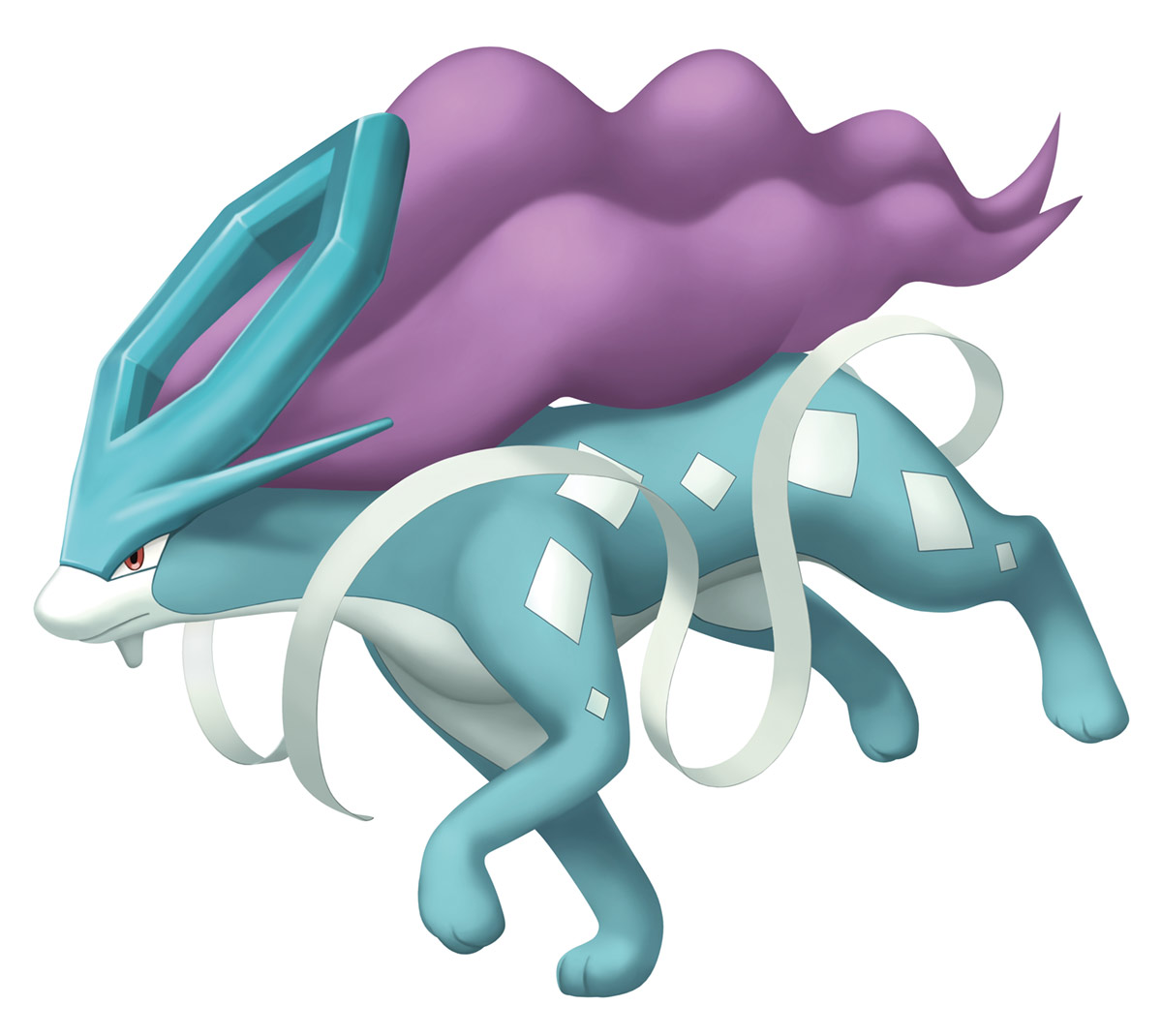 Suicune Art from Pok&eacute;mon Brilliant Diamond and Shining Pearl