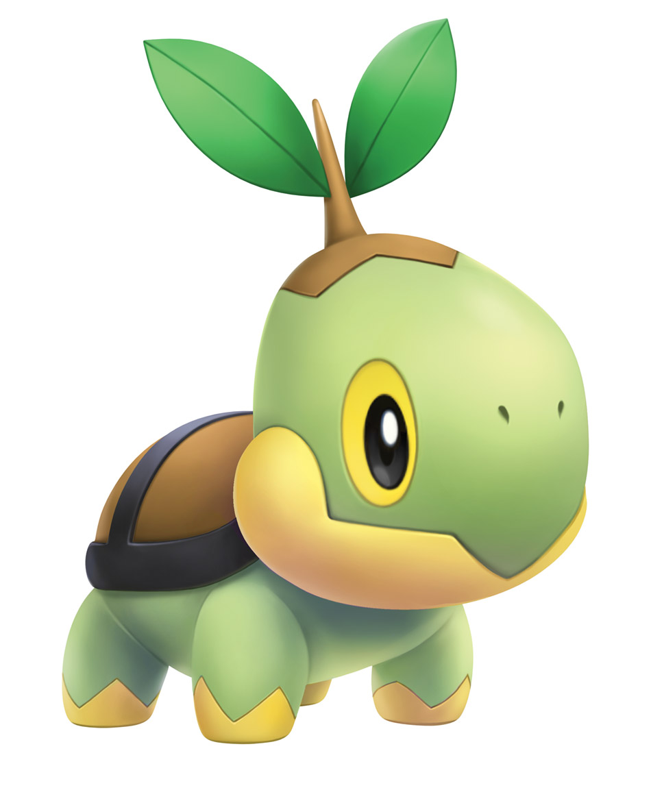 Turtwig Art from Pok&eacute;mon Brilliant Diamond and Shining Pearl