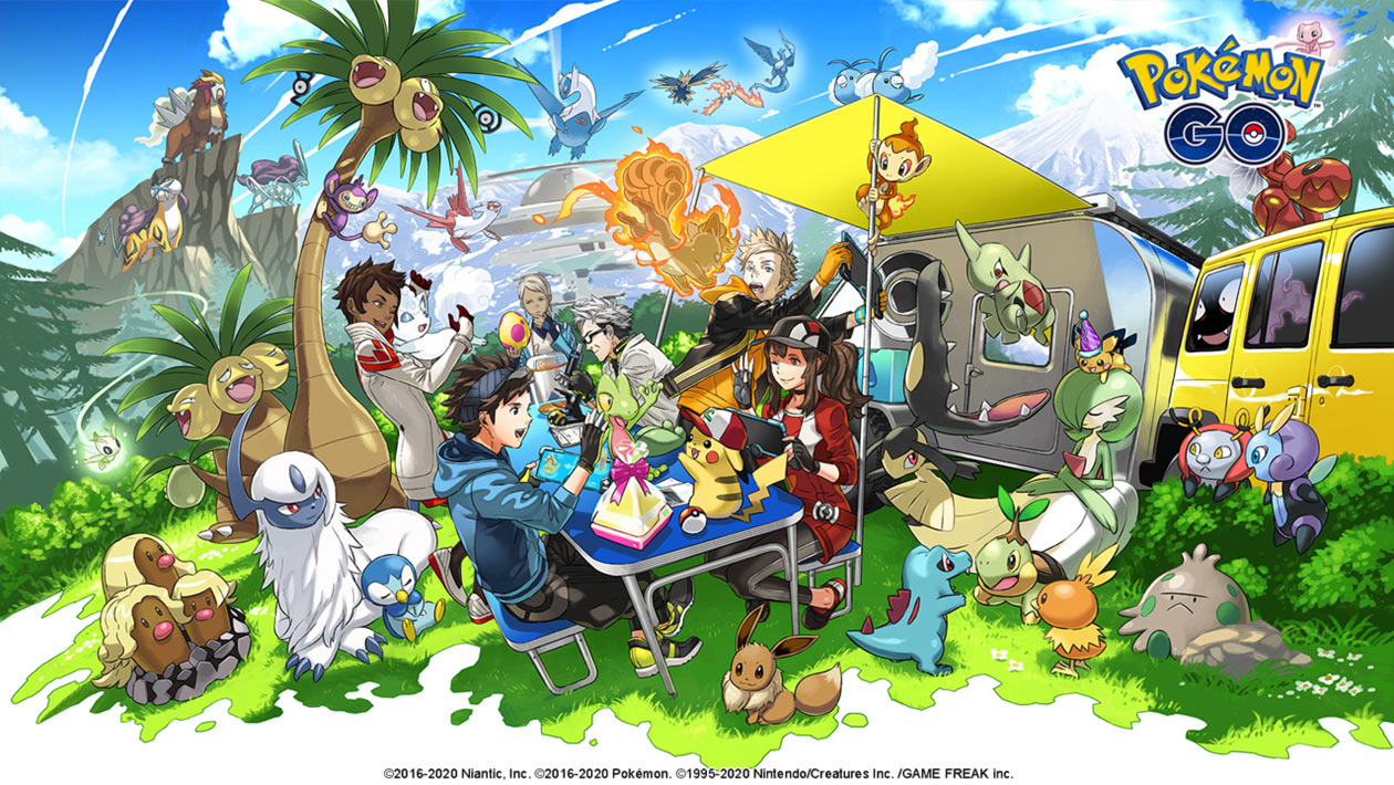 2nd Anniversary Art from Pok&eacute;mon GO