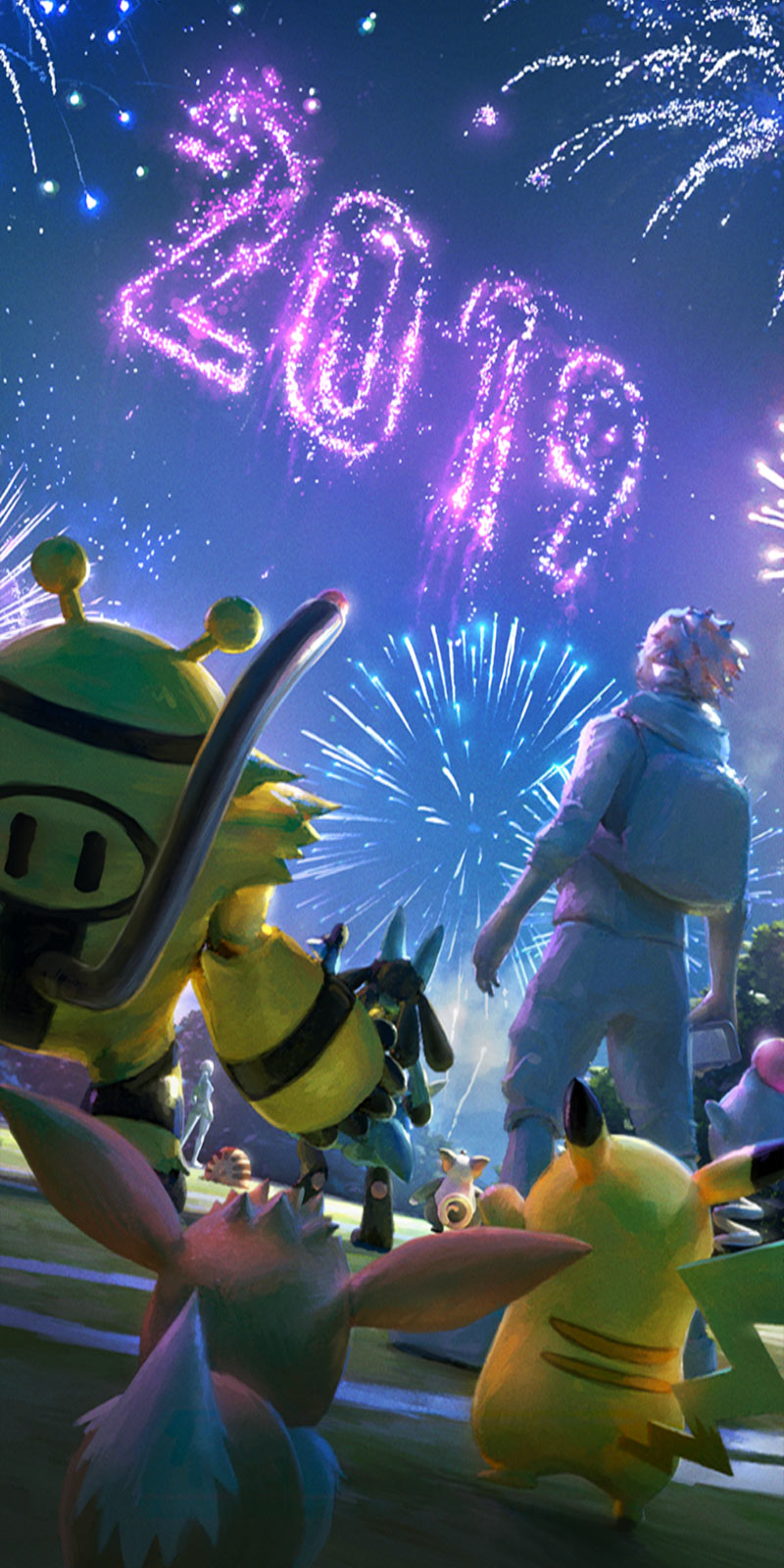New Year 2019 Loading Screen Art from Pok&eacute;mon GO