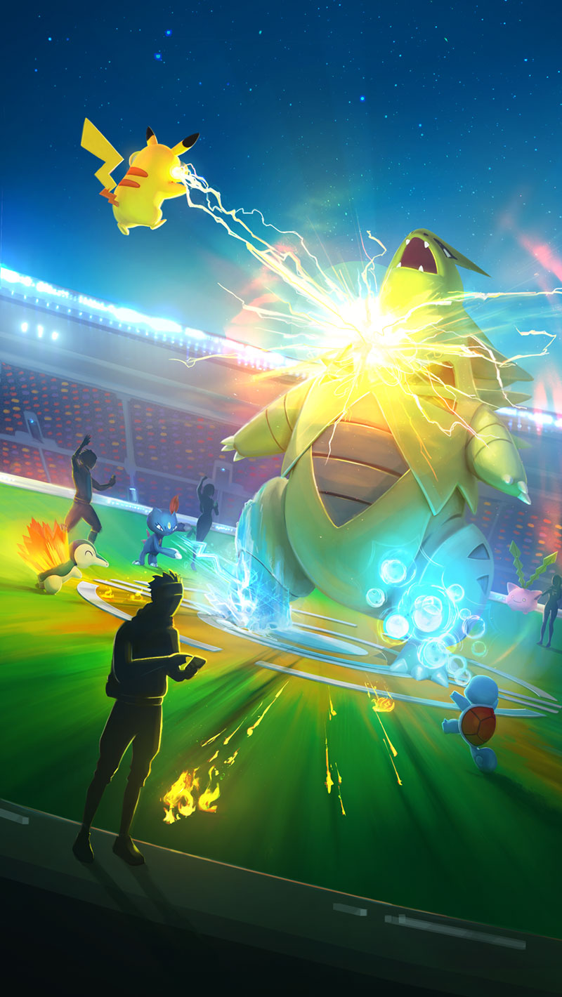 Raid Battles 2017 Loading Screen Art from Pok&eacute;mon GO