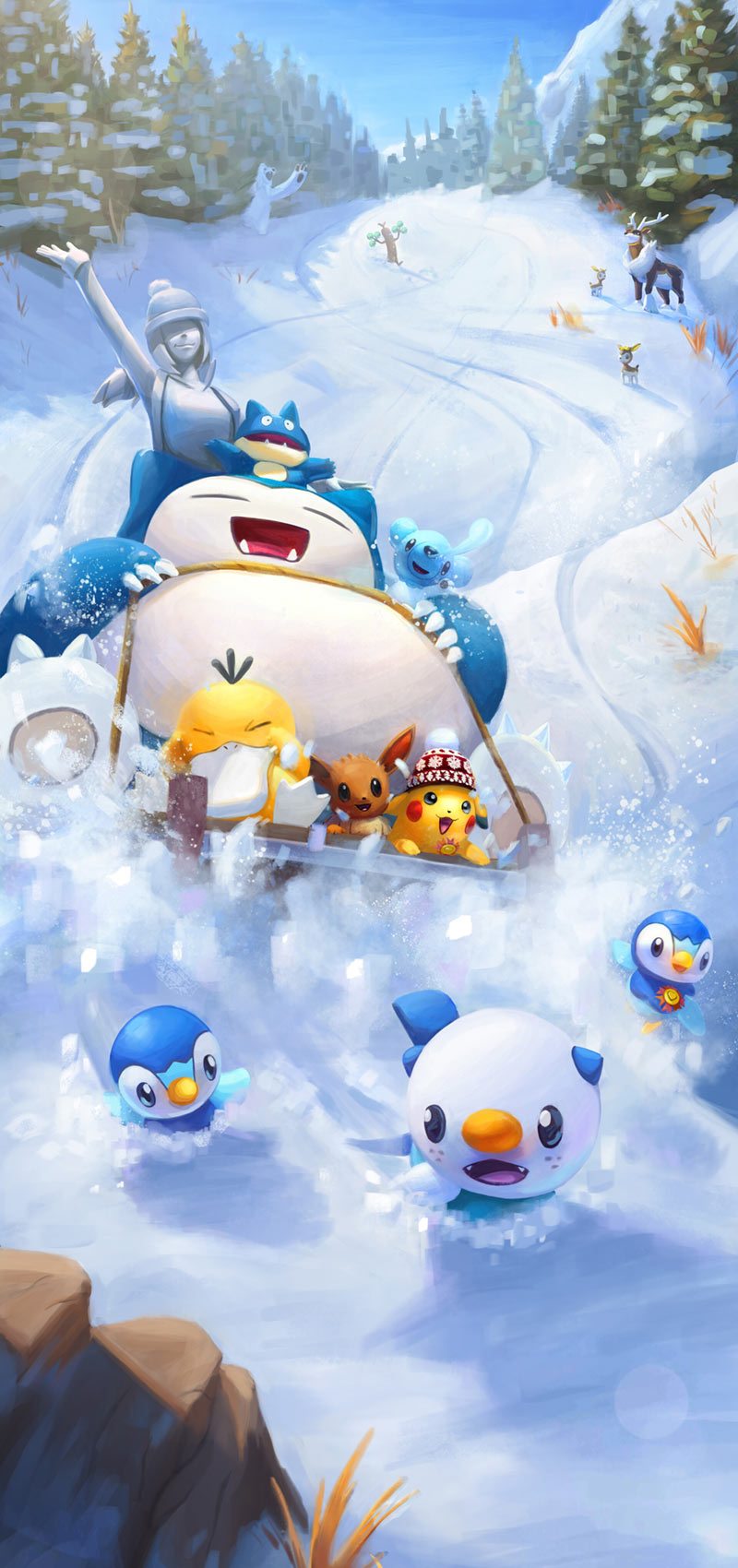 Winter 2019 Loading Screen Art from Pok&eacute;mon GO